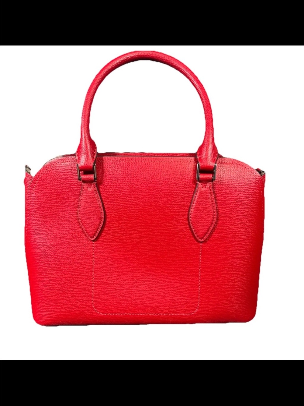NWOT Kate Spade Red Leather Satchel with Crossbody Strap - Picture 6 of 16